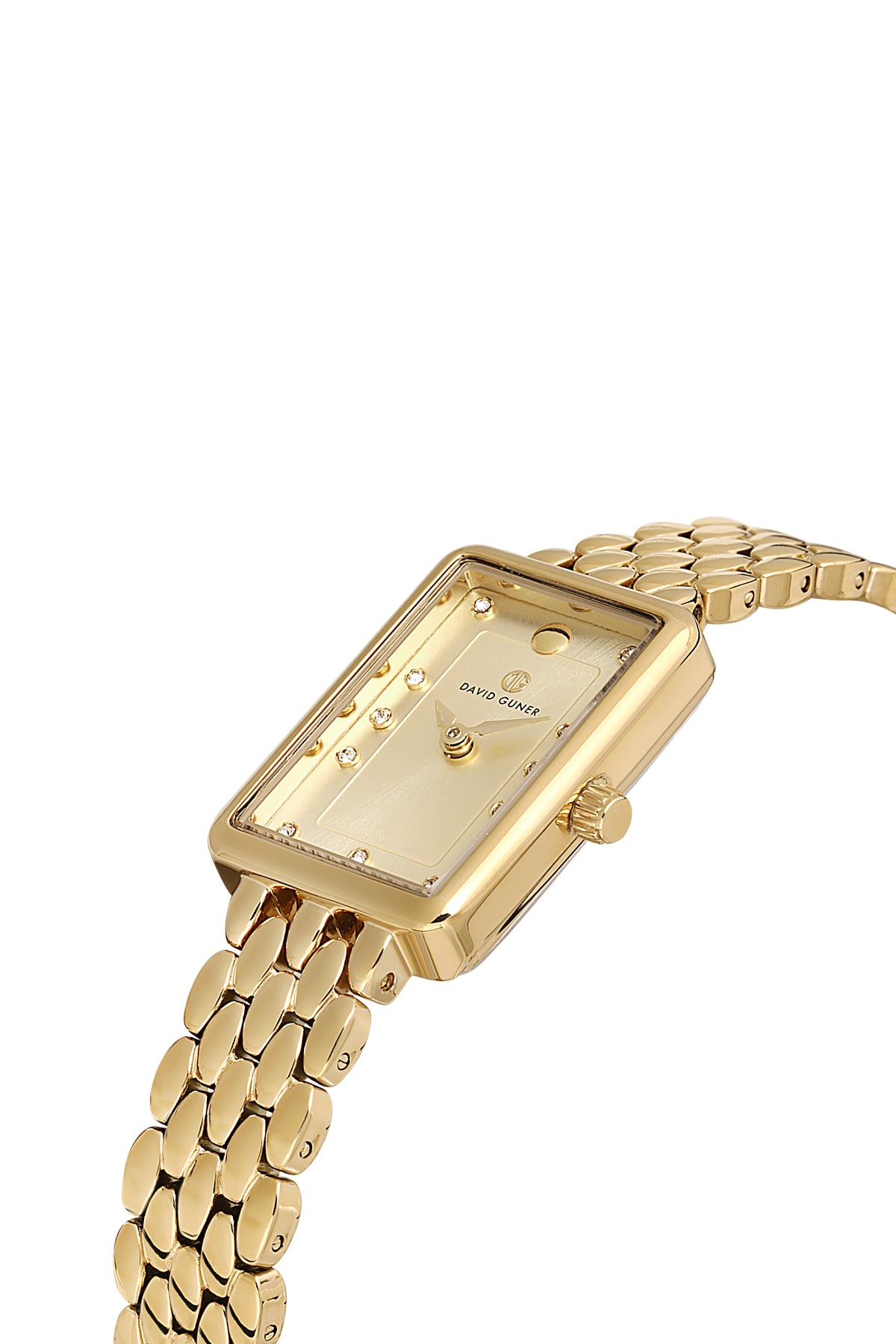 DAVID GUNER SARI KAPLAMALI SARI KADRANLI KADIN KOL SAATİ DG-8882LA-B4B