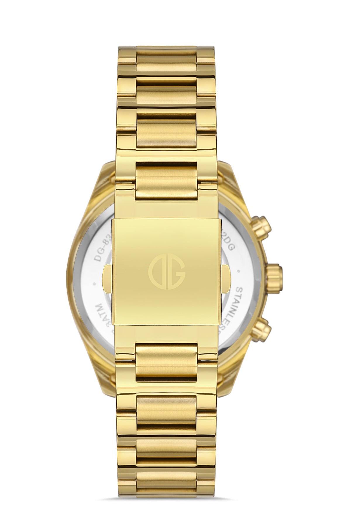 DAVID GUNER SARI KAPLAMALI SİYAH KADRANLI ERKEK KOL SAATİ DG-8364GA-N2