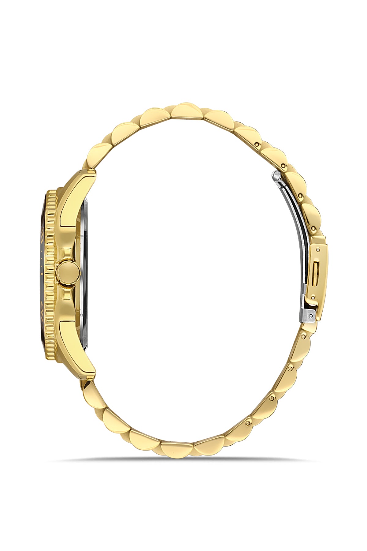 DAVID GUNER SARI KAPLAMALI SİYAH KADRANLI ERKEK KOL SAATİ - DG-8394GA-B2