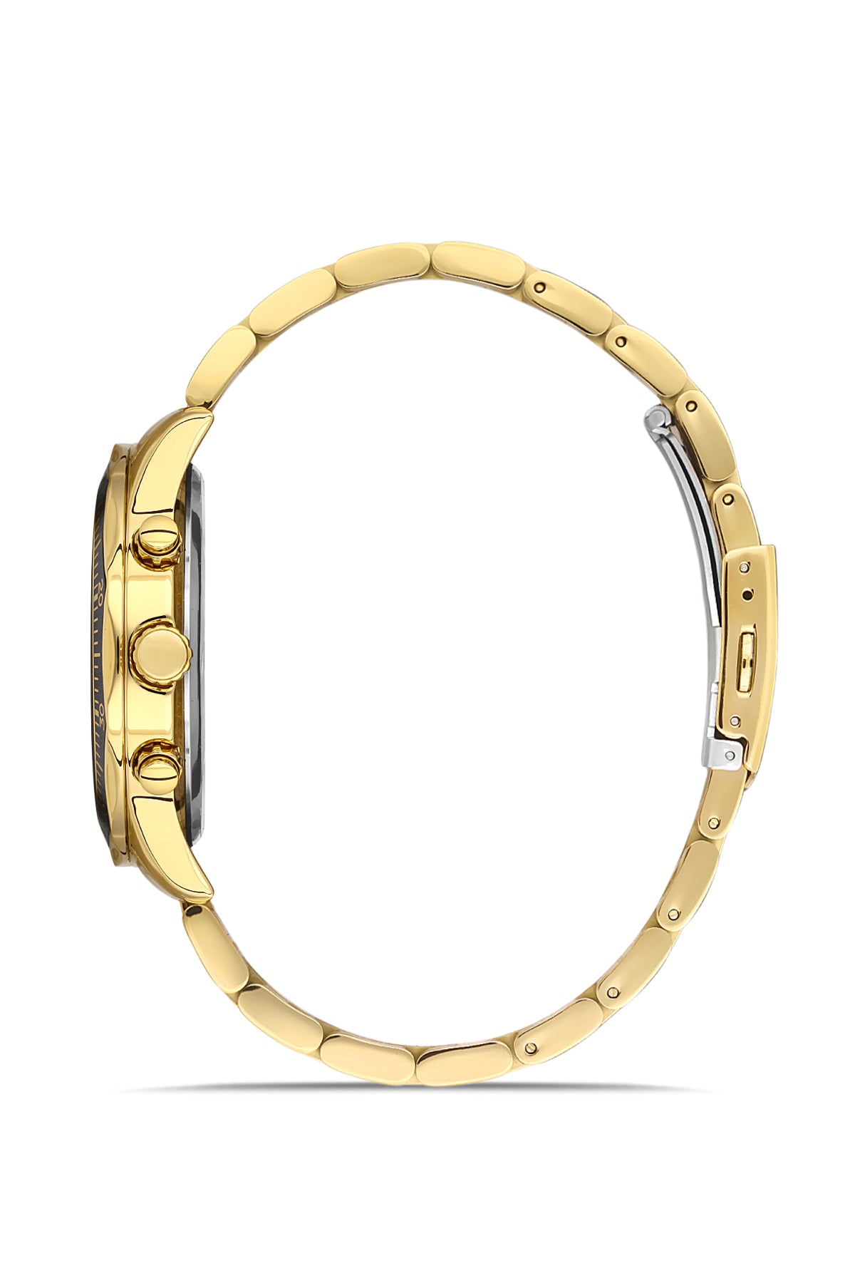 DAVID GUNER SARI KAPLAMALI SİYAH KADRANLI ERKEK KOL SAATİ DG-8419GA-B2