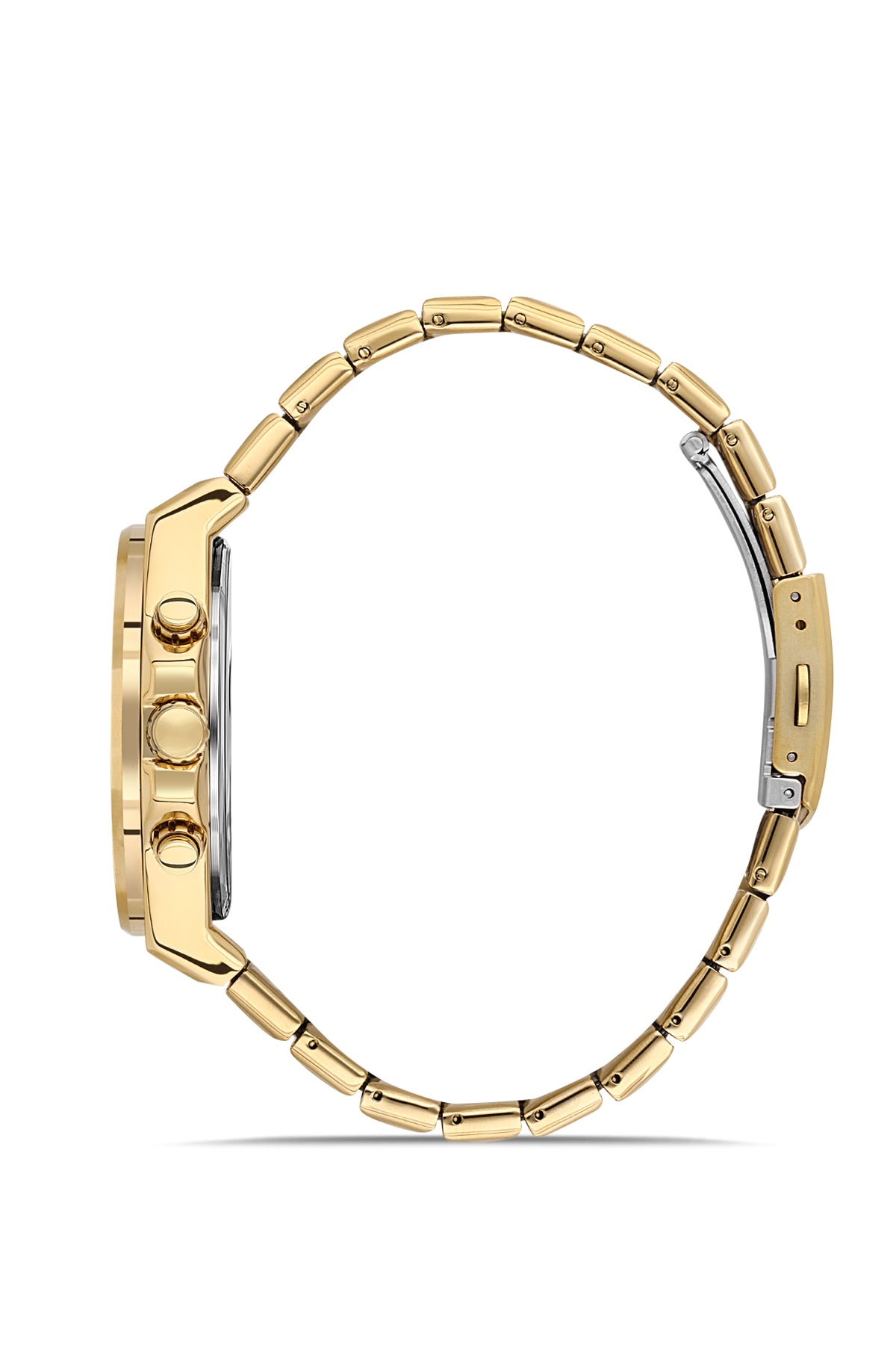 DAVID GUNER SARI KAPLAMALI SİYAH KADRANLI ERKEK KOL SAATİ DG-8607GA-B2