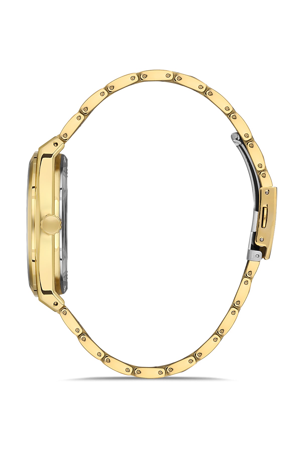 DAVID GUNER SARI KAPLAMALI SİYAH KADRANLI ERKEK KOL SAATİ DG-8653GA-B2