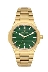 DAVID GUNER Sarı Renk Kadranlı Takvimli Erkek Kol Saati