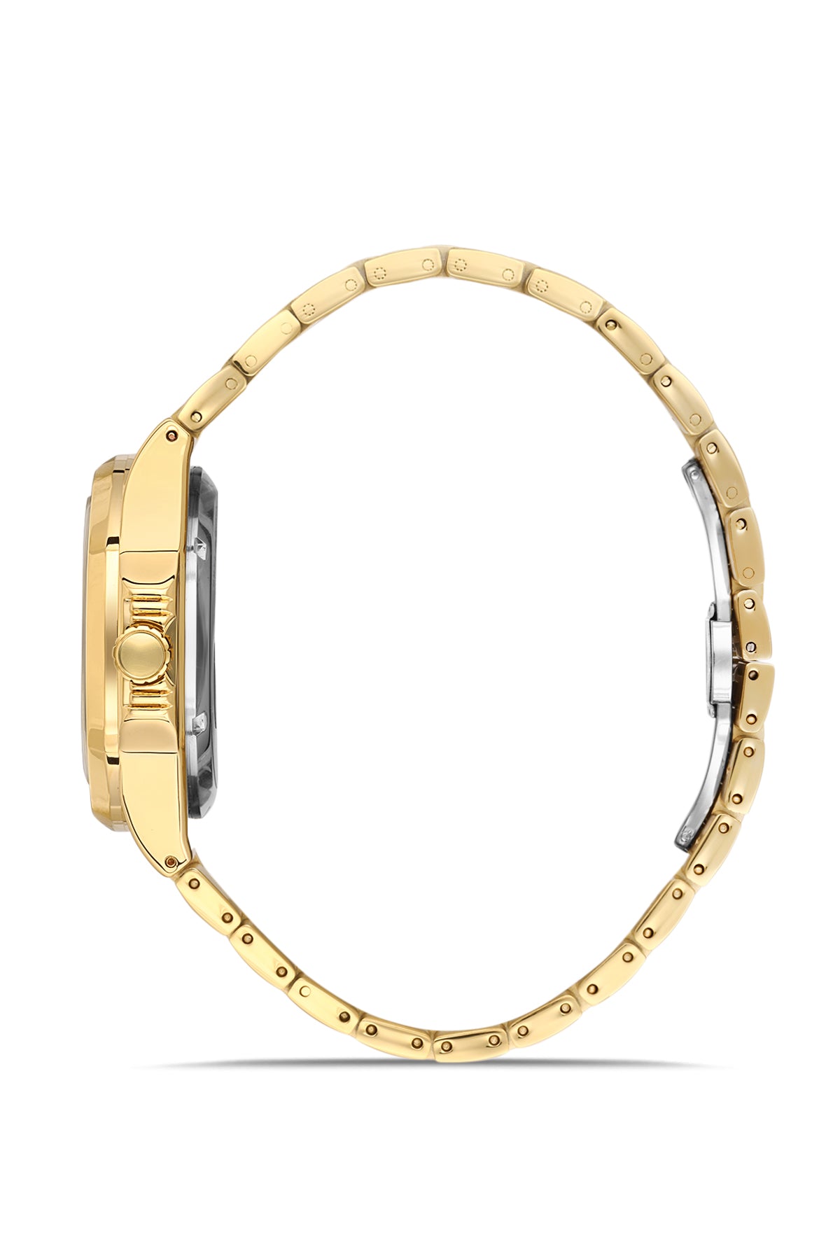 DAVID GUNER Sarı Renk Kadranlı Takvimli Erkek Kol Saati