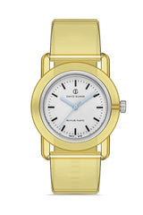 DAVID GUNER Sarı Silikon Kordonlu Geri Dönüştürülebilir Su Geçirmez Unisex Kol Saati - DG-8661LD-O1