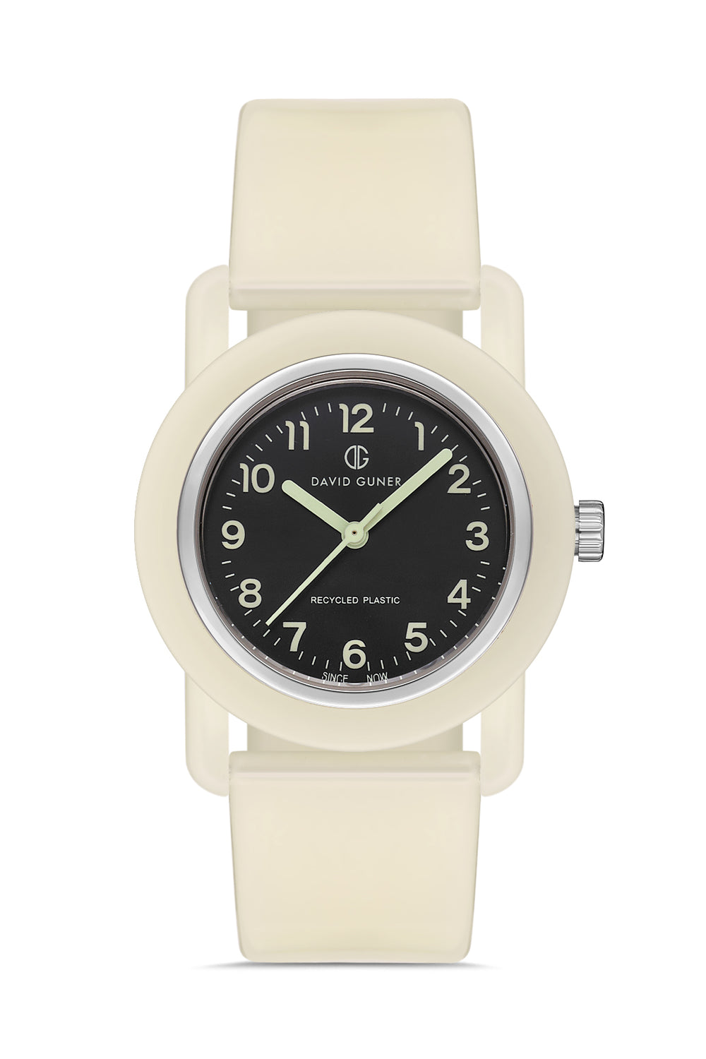 DAVID GUNER Unisex Kol Saati Beyaz Kadran Beyaz Kordon DG-8661LD-A2A