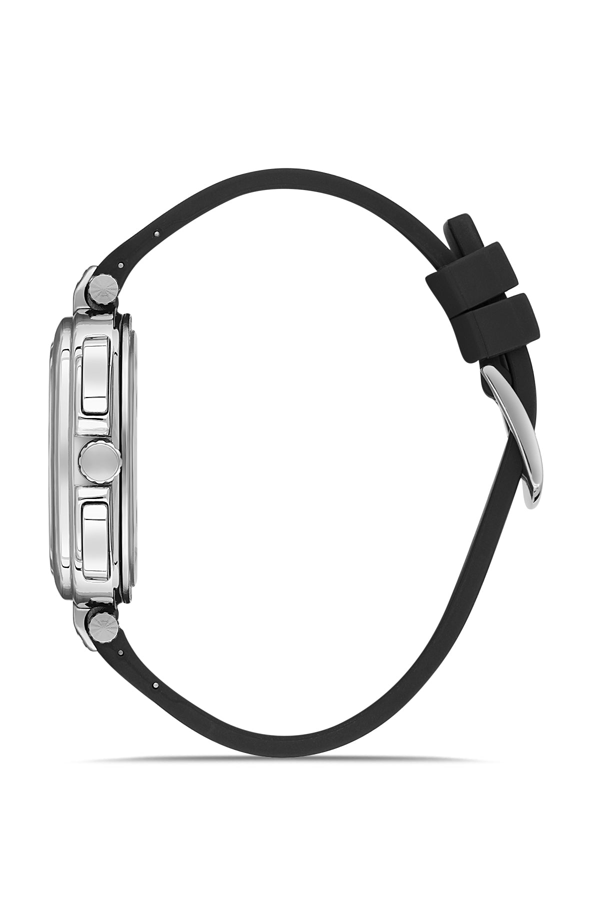 DAVID GUNER Siyah Kadranlı Gümüş Kaplamalı Kare Erkek Kol Saati - DG-8500GD-J2