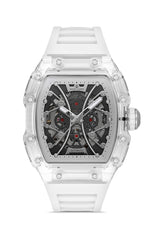 DAVID GUNER Siyah Kadranlı Otomatik Beyaz Polikarbon Kordon Erkek Kol Saati - DG-8628GD-A2