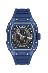 DAVID GUNER Siyah Kadranlı Otomatik Lacivert Polikarbon Kordon Erkek Kol Saati - DG-8628GD-ZA2