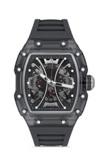 DAVID GUNER Siyah Kadranlı Otomatik Siyah Polikarbon Kordon Erkek Kol Saati - DG-8628GD-G2