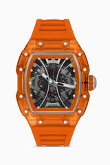 DAVID GUNER Siyah Kadranlı Otomatik Turuncu Polikarbon Kordon Erkek Kol Saati - DG-8628GD-Z12