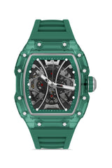 DAVID GUNER Siyah Kadranlı Otomatik Yeşil Polikarbon Kordon Erkek Kol Saati - DG-8628GD-ZJ2