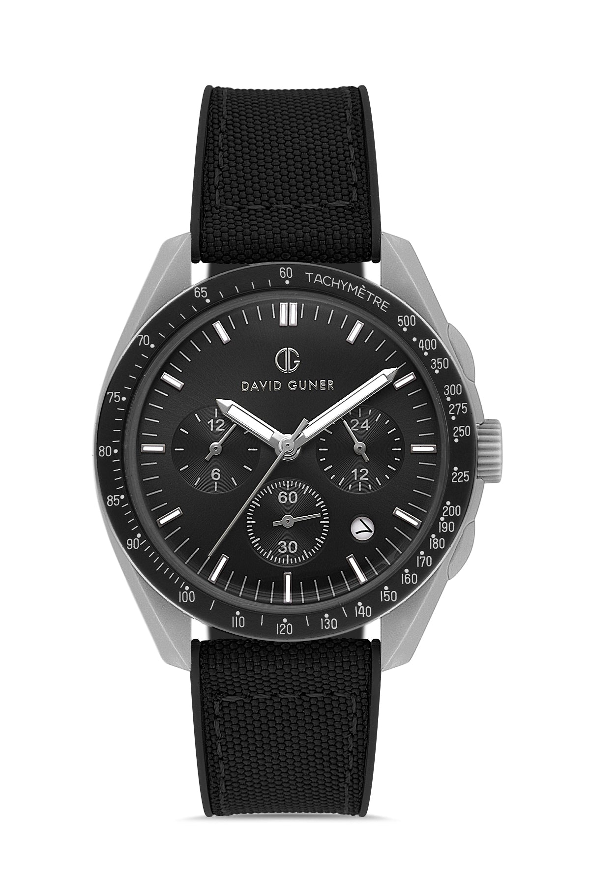 DAVID GUNER Siyah Kadranlı Polikarbon Kaplamalı Erkek Kol Saati - DG-8627GD-Y9