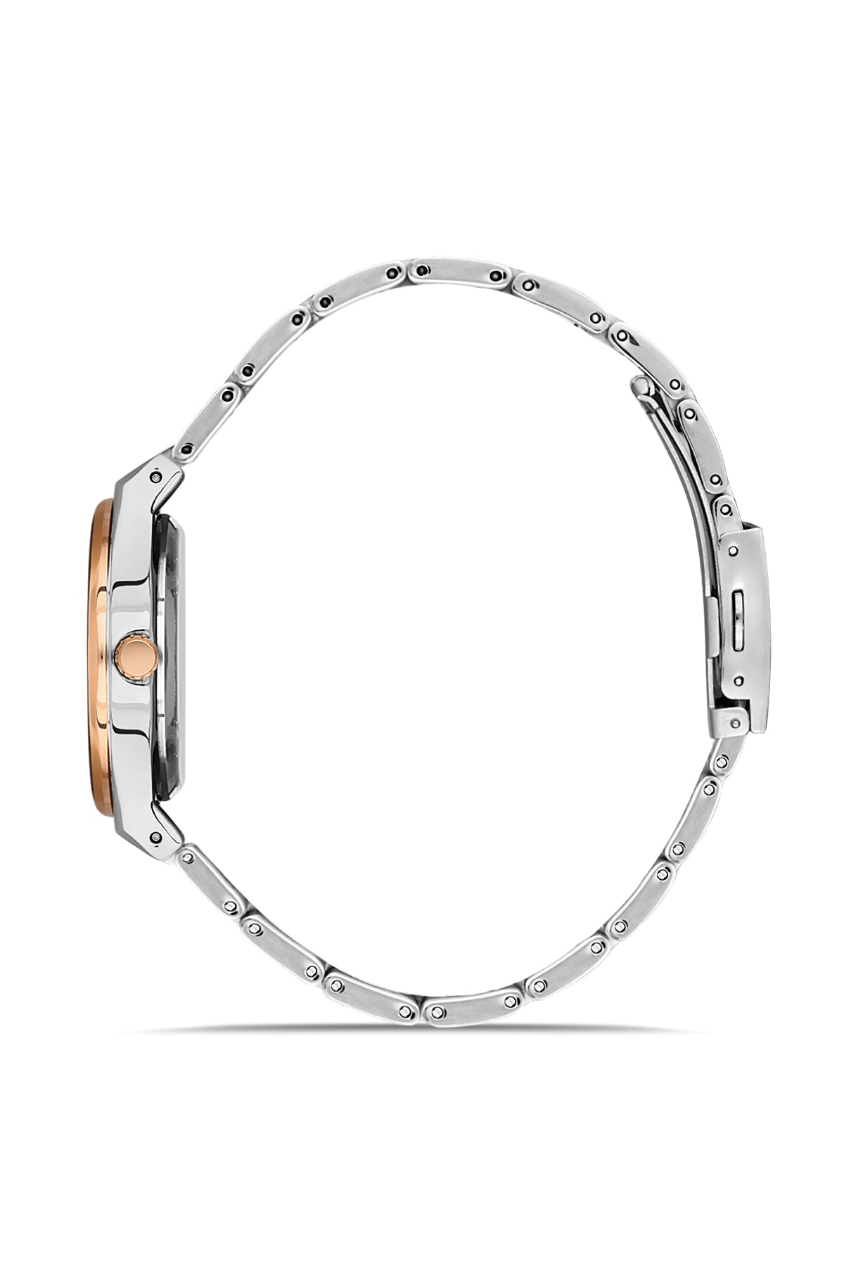 DAVID GUNER Black Dial Rose Plating Women's Watch