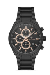DAVID GUNER Siyah Kadranlı Siyah Kaplamalı Erkek Kol Saati - DG-8645GA-G2