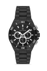 DAVID GUNER Siyah Kadranlı Siyah Kaplamalı Multifonksiyonlu Erkek Kol Saati - DG-8654GA-G2