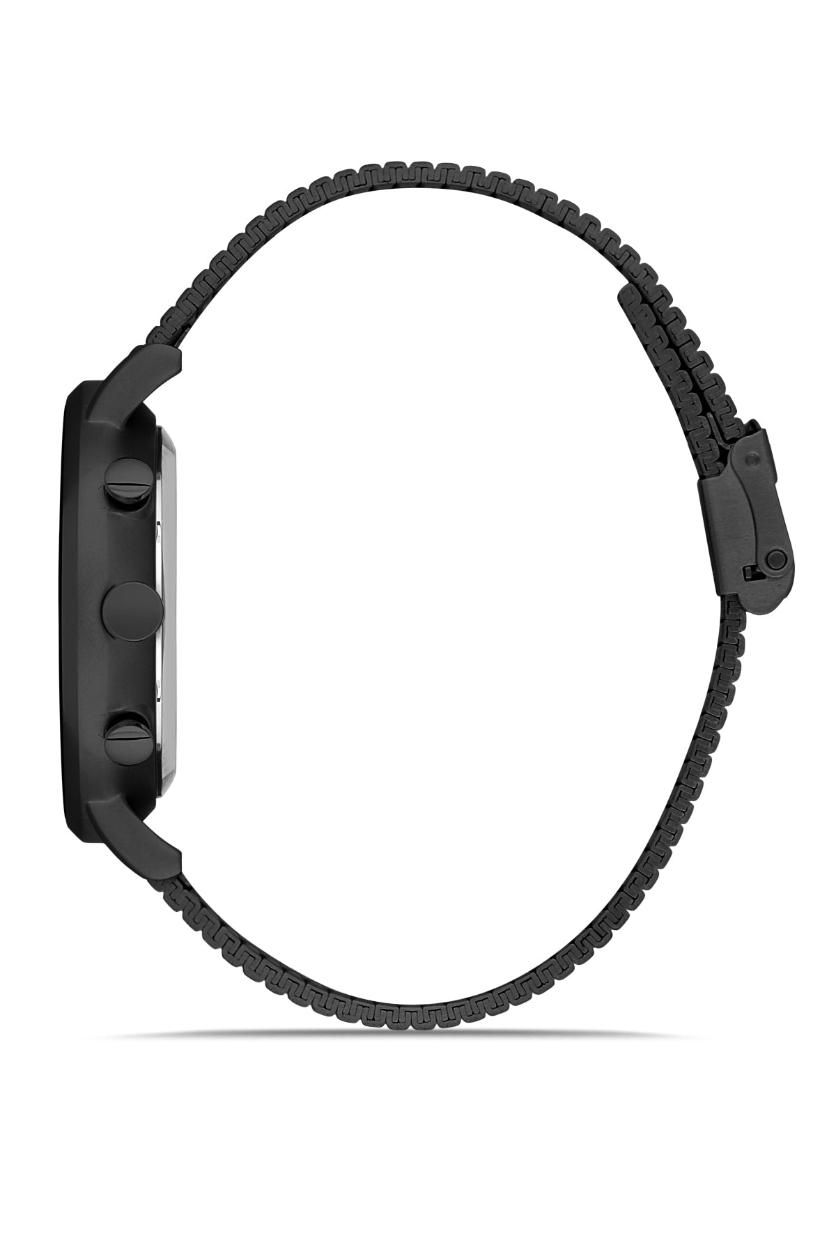 DAVID GUNER Black Dial and Black Coated Multifunctional Men's Watch