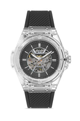 DAVID GUNER Siyah Kadranlı Siyah Kaplamalı Otomatik Erkek Kol Saati - DG-8659GD-J2