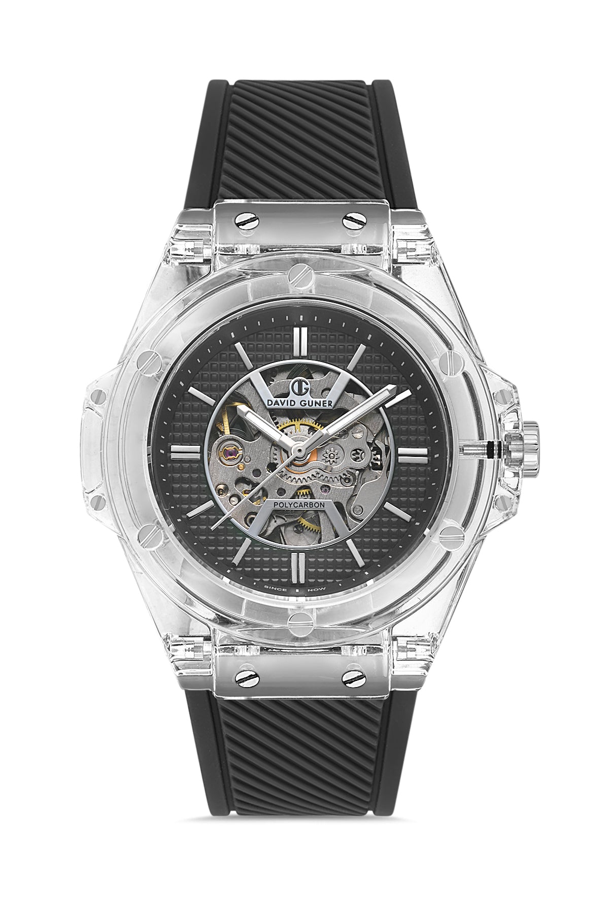 DAVID GUNER Siyah Kadranlı Siyah Kaplamalı Otomatik Erkek Kol Saati - DG-8659GD-J2