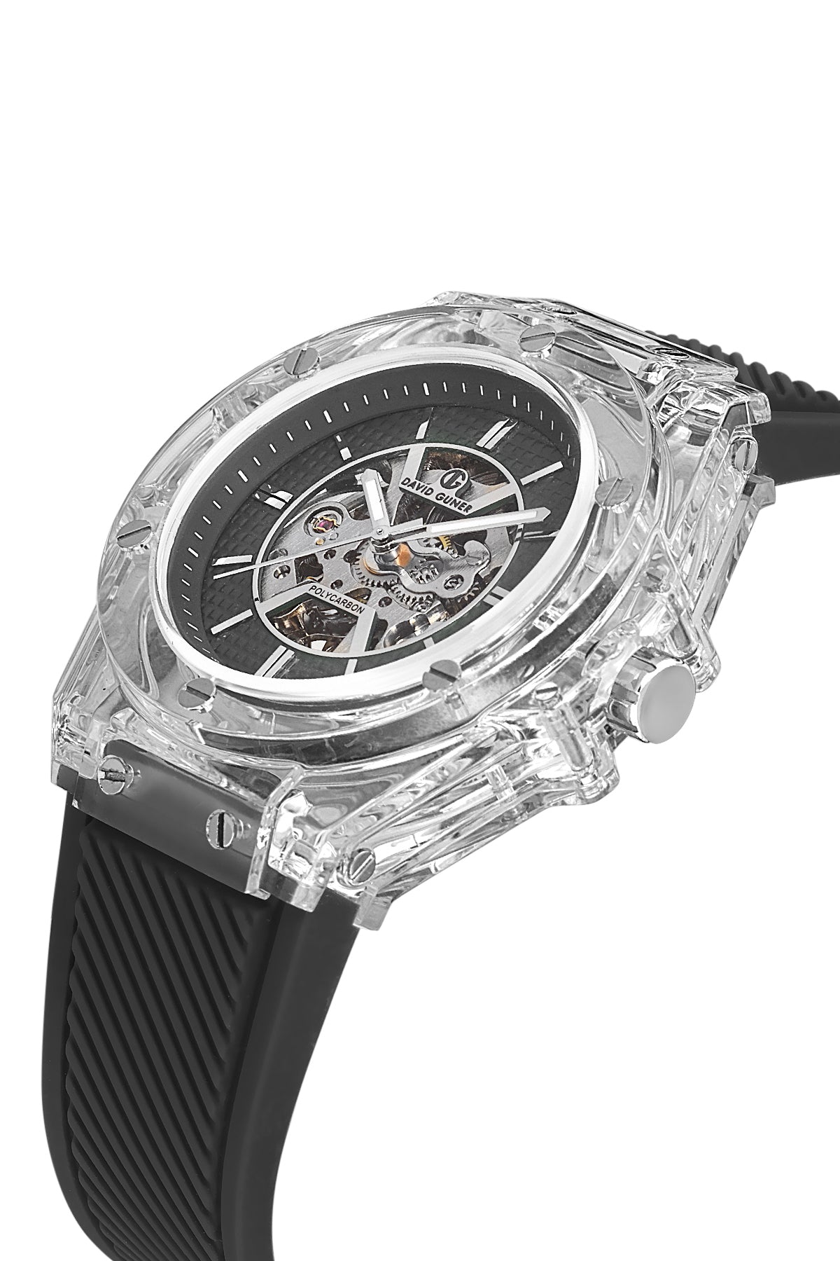 DAVID GUNER Siyah Kadranlı Siyah Kaplamalı Otomatik Erkek Kol Saati - DG-8659GD-J2