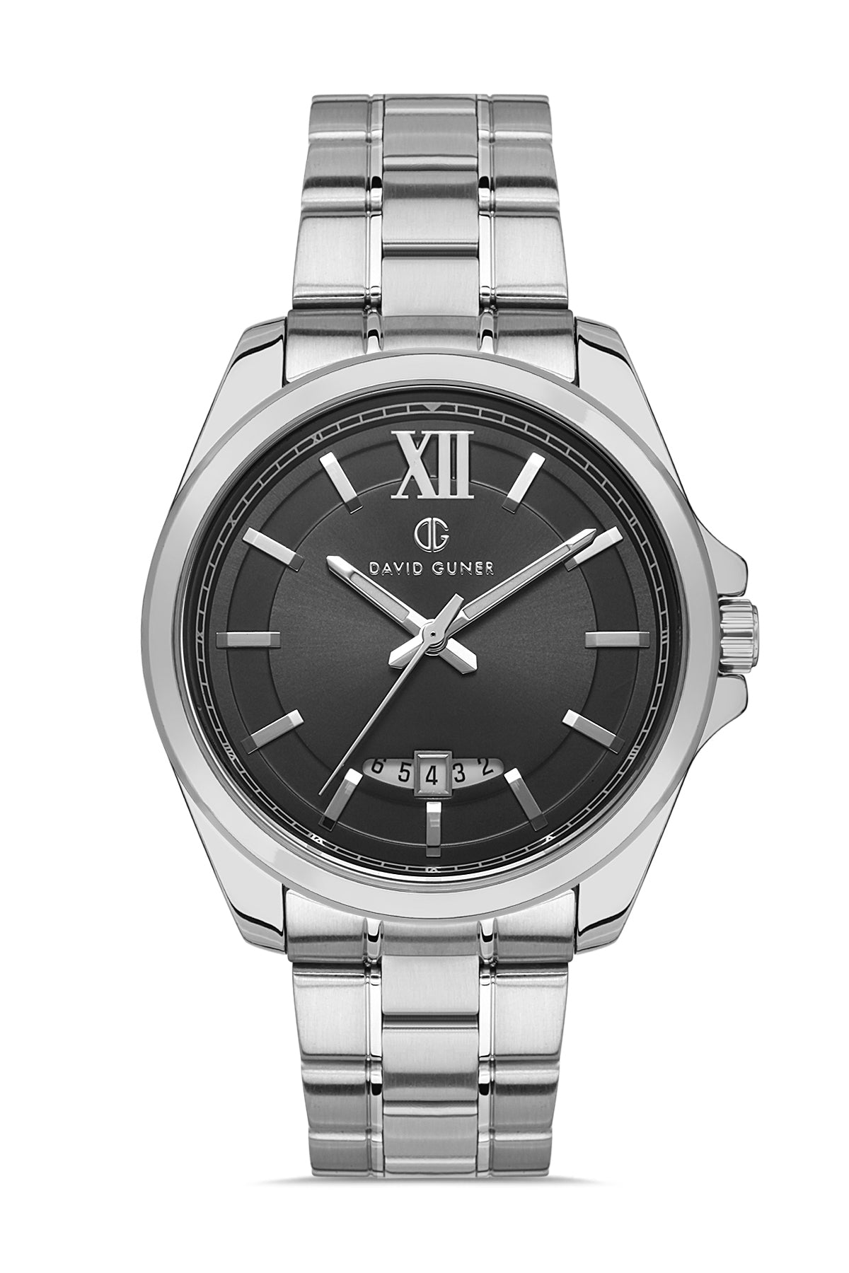 DAVID GUNER Siyah Kadranlı Takvimli Erkek Kol Saati - DG-8071GA-A2