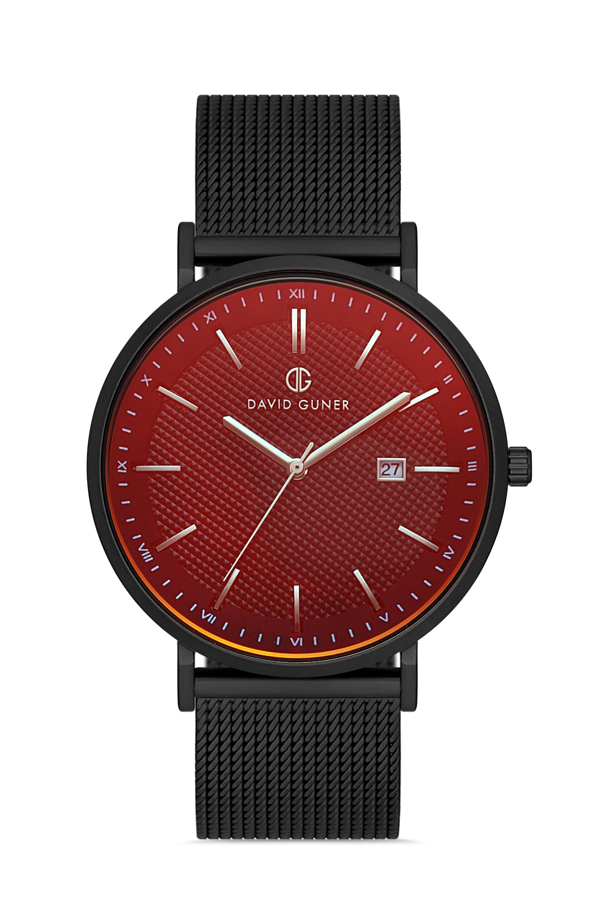 Davıd Guner Black Dial Calendar Men's Watch