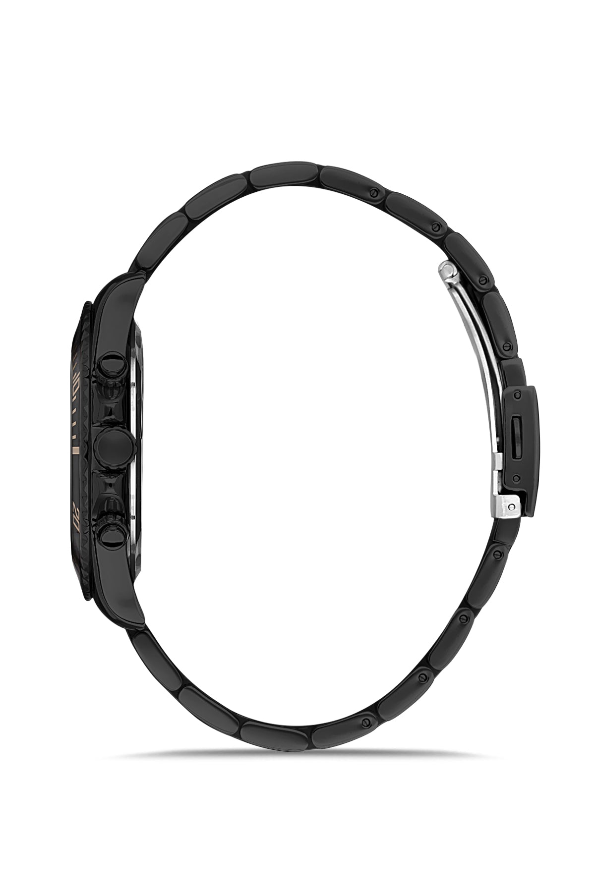 DAVID GUNER Black Coating Black Dial Multifunctional Men's Watch