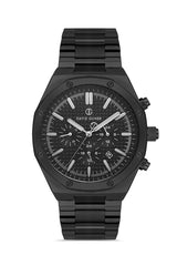 DAVID GUNER Black Coated Black Dial Men's Watch