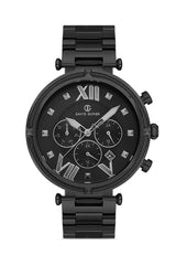 DAVID GUNER SİYAH KAPLAMALI SİYAH KADRANLI ERKEK KOL SAATİ - DG-8273GA-G2