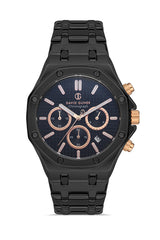 DAVID GUNER SİYAH KAPLAMALI SİYAH KADRANLI ERKEK KOL SAATİ DG-8065GA-G2