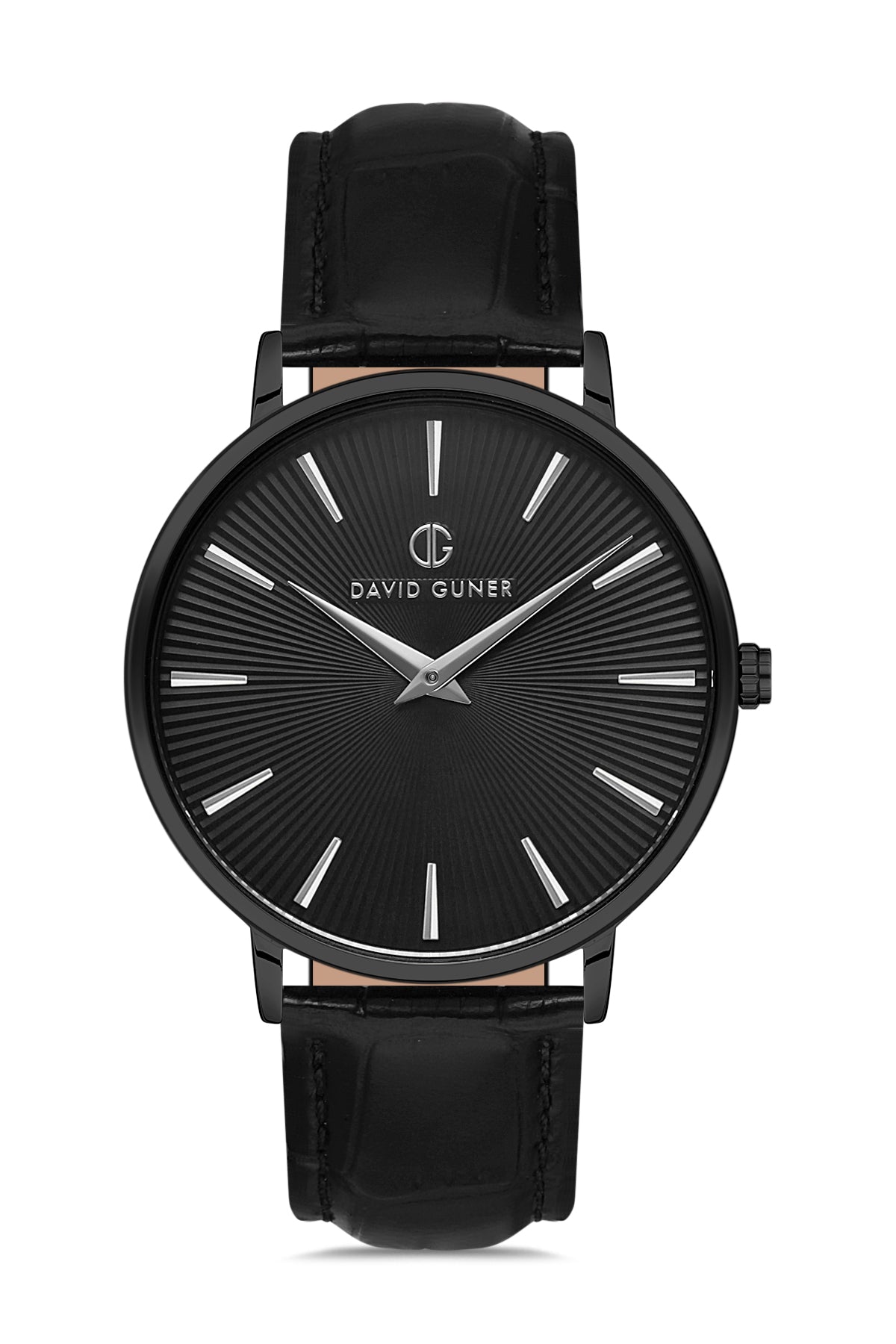 DAVID GUNER SİYAH KAPLAMALI SİYAH KADRANLI ERKEK KOL SAATİ DG-8233GB-G2