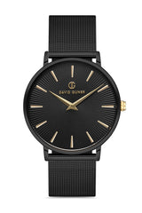 DAVID GUNER SİYAH KAPLAMALI SİYAH KADRANLI ERKEK KOL SAATİ - DG-8233GC-G2