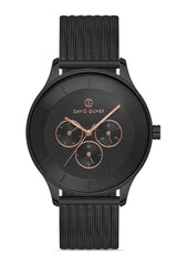 DAVID GUNER SİYAH KAPLAMALI SİYAH KADRANLI ERKEK KOL SAATİ - DG-8246GC-G2E