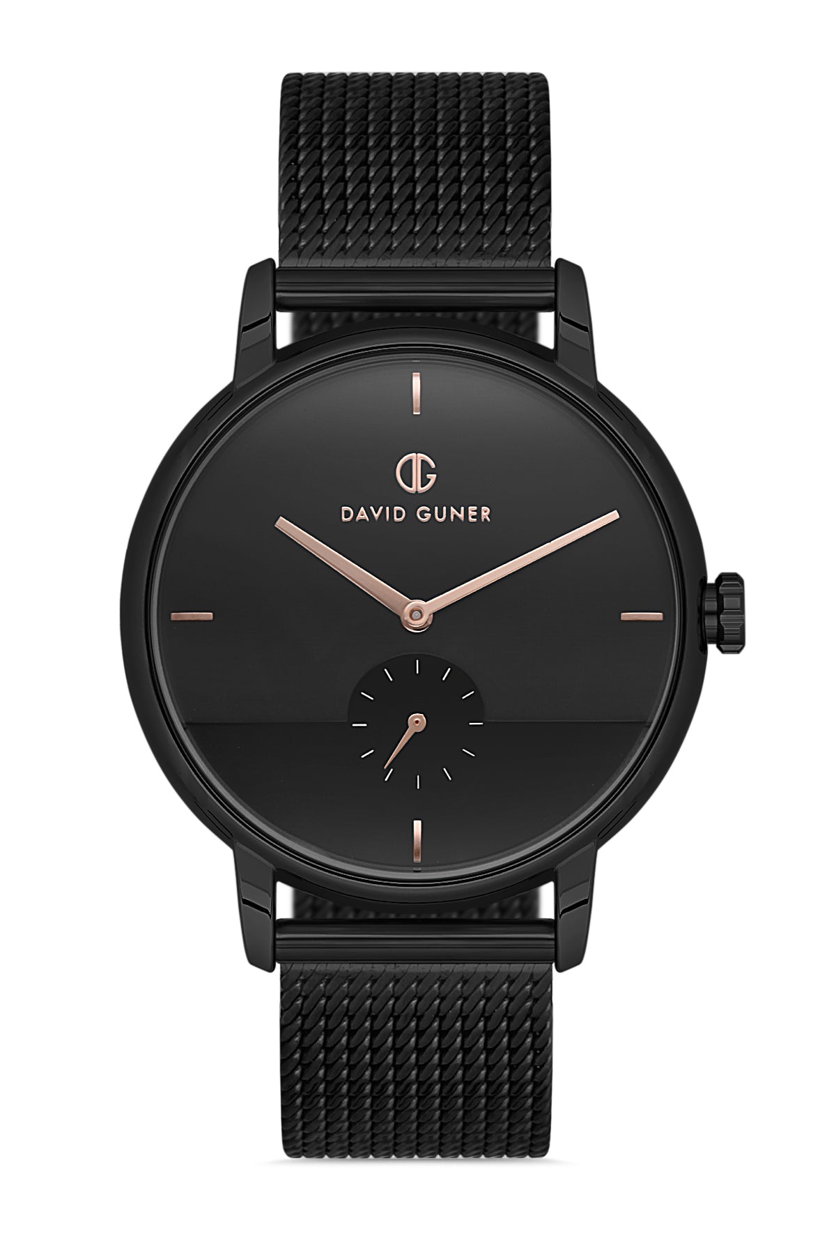 DAVID GUNER SİYAH KAPLAMALI SİYAH KADRANLI ERKEK KOL SAATİ - DG-8269GC-G2