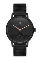 DAVID GUNER SİYAH KAPLAMALI SİYAH KADRANLI ERKEK KOL SAATİ - DG-8269GC-G2