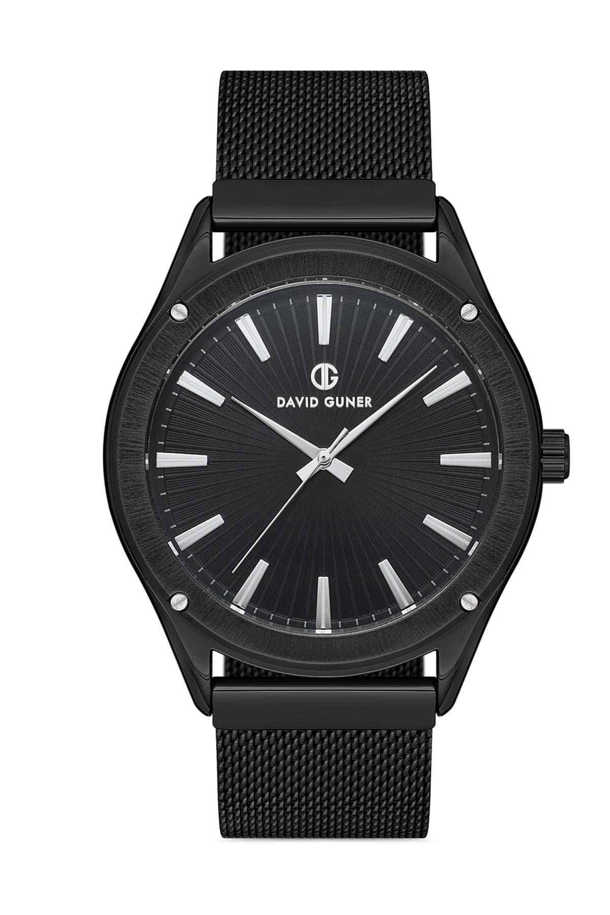DAVID GUNER SİYAH KAPLAMALI SİYAH KADRANLI ERKEK KOL SAATİ DG-8285GC-G2