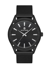 DAVID GUNER SİYAH KAPLAMALI SİYAH KADRANLI ERKEK KOL SAATİ DG-8285GC-G2