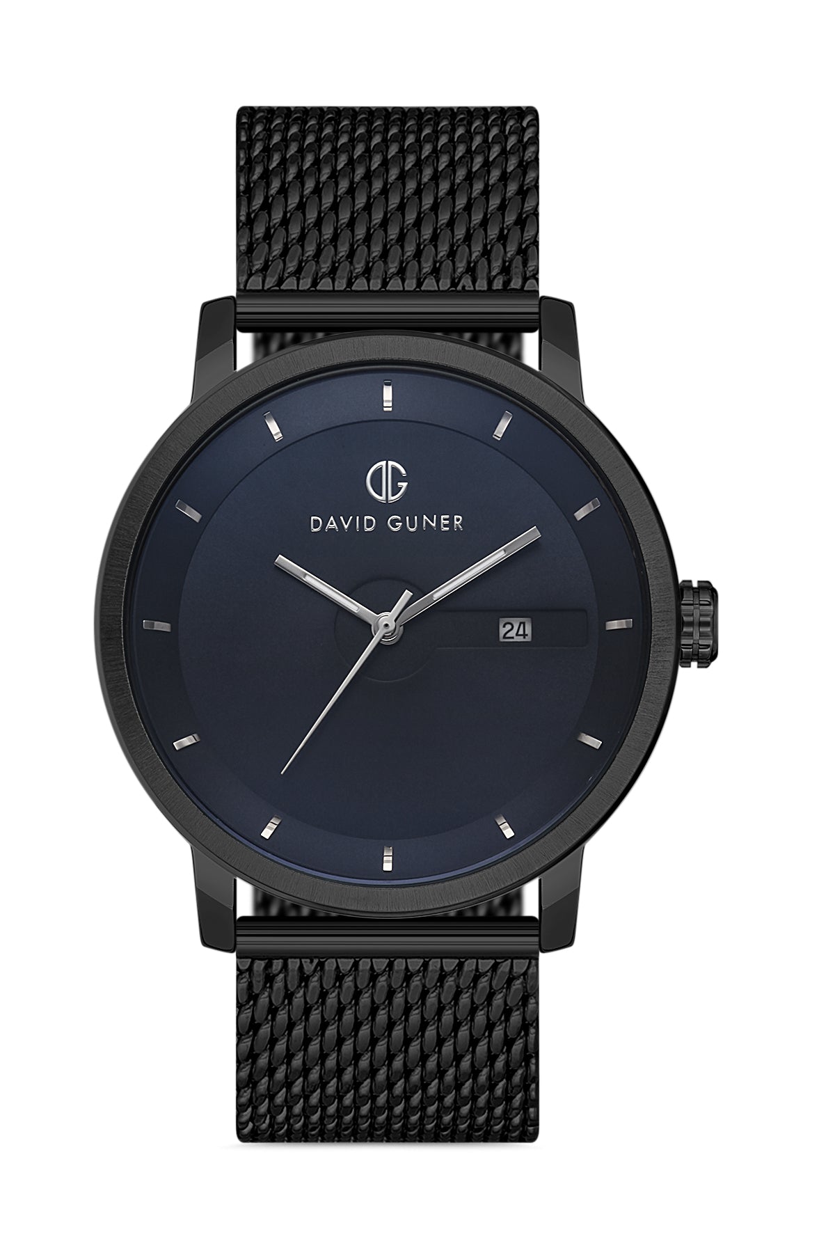 DAVID GUNER SİYAH KAPLAMALI SİYAH KADRANLI ERKEK KOL SAATİ DG-8292GC-G2