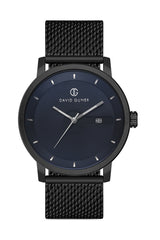 DAVID GUNER SİYAH KAPLAMALI SİYAH KADRANLI ERKEK KOL SAATİ DG-8292GC-G2