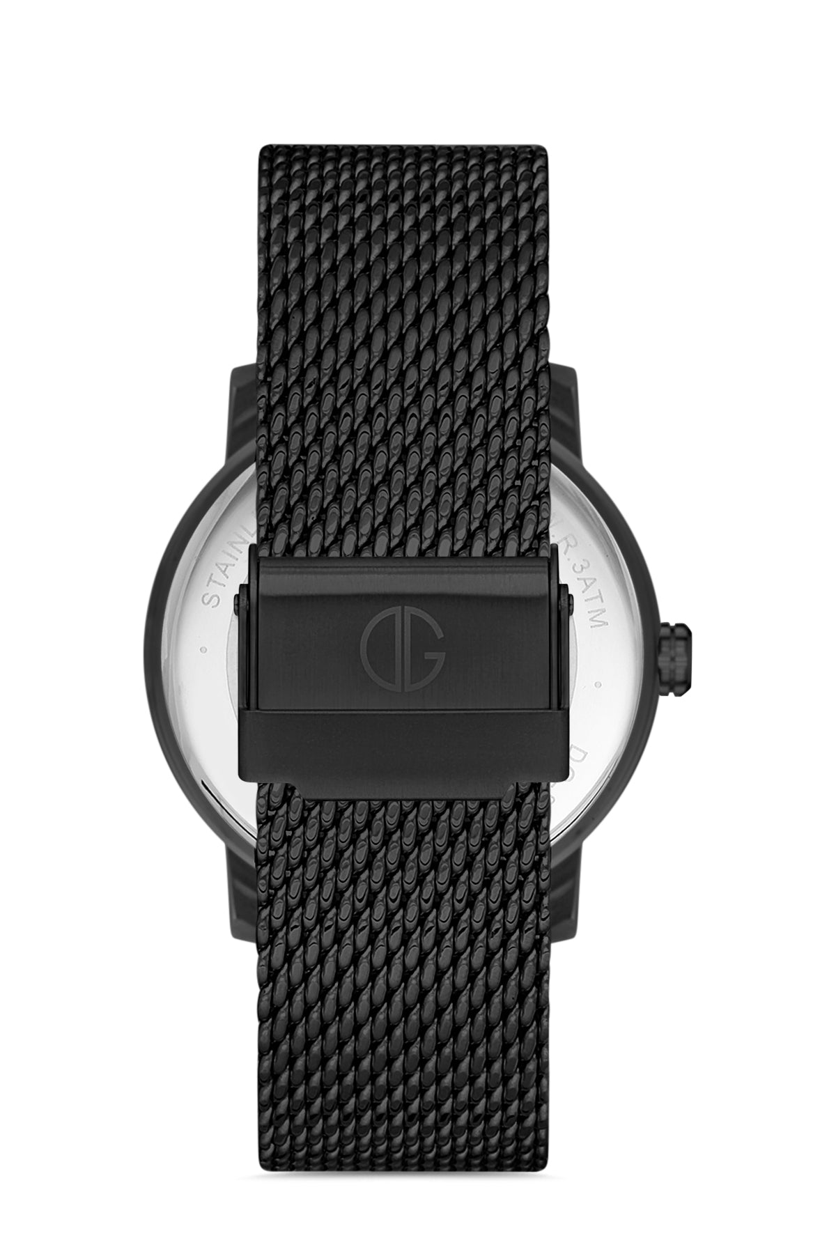 DAVID GUNER SİYAH KAPLAMALI SİYAH KADRANLI ERKEK KOL SAATİ DG-8292GC-G2
