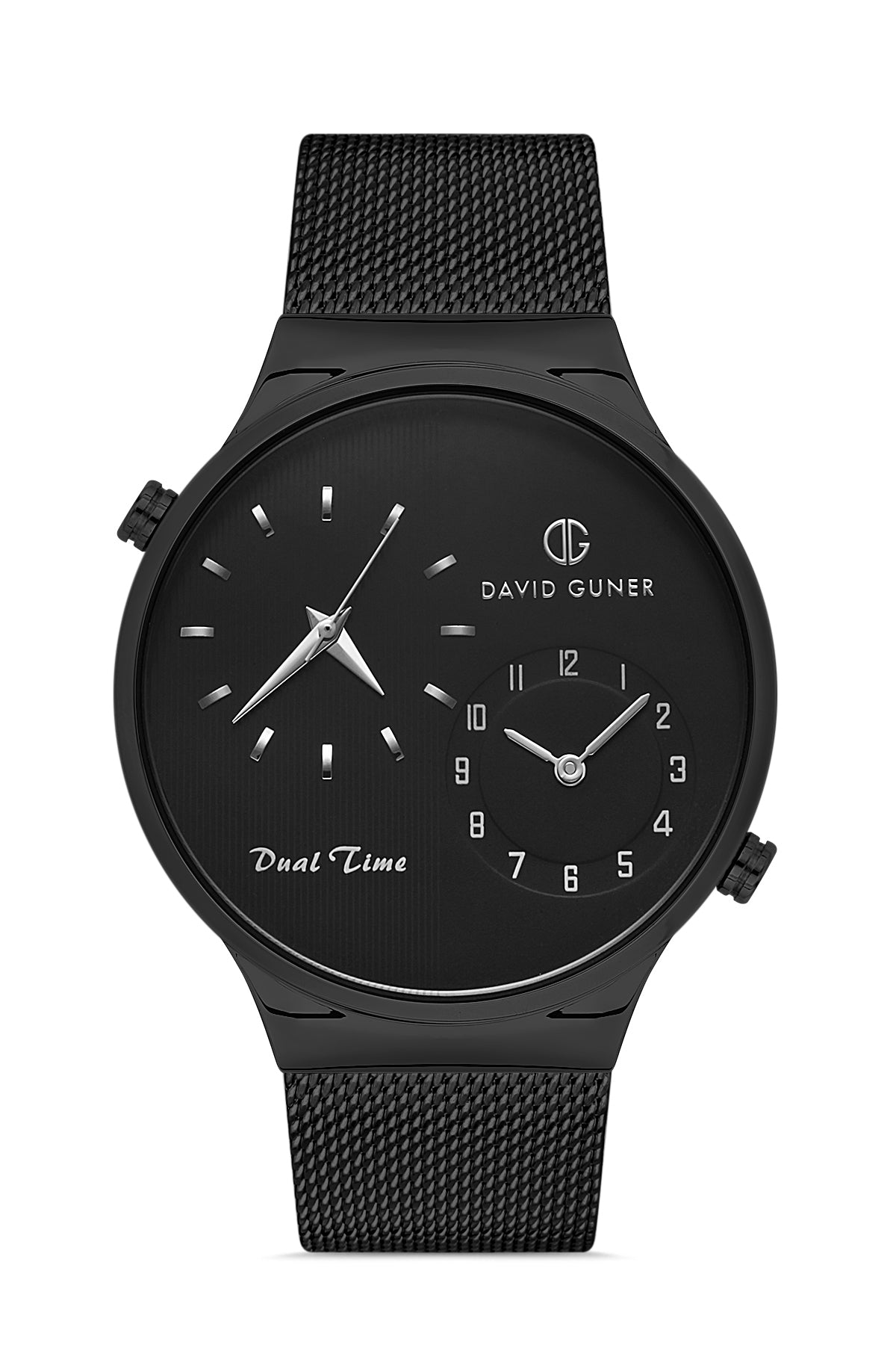 DAVID GUNER SİYAH KAPLAMALI SİYAH KADRANLI ERKEK KOL SAATİ DG-8302GC-G2