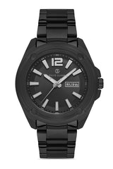 DAVID GUNER SİYAH KAPLAMALI SİYAH KADRANLI ERKEK KOL SAATİ DG-8306GA-G2