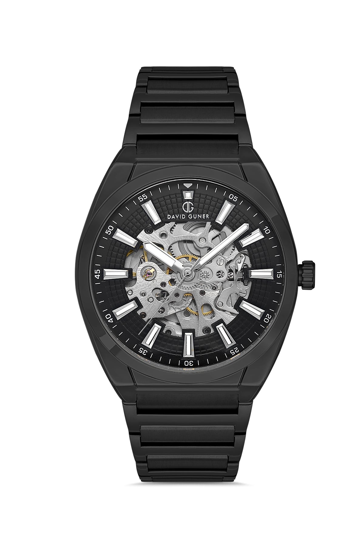 DAVID GUNER SİYAH KAPLAMALI SİYAH KADRANLI ERKEK KOL SAATİ DG-8653GA-G2