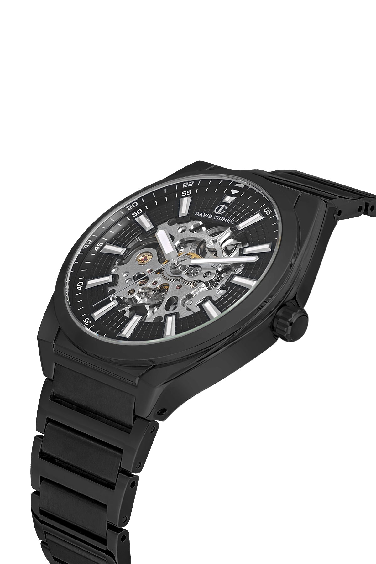 DAVID GUNER SİYAH KAPLAMALI SİYAH KADRANLI ERKEK KOL SAATİ DG-8653GA-G2