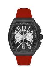 DAVID GUNER Siyah Kaplama Siyah Kadranlı Multi Fonksiyonlu Erkek Kol Saati