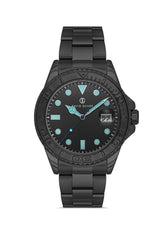 DAVID GUNER SİYAH KAPLAMALI SİYAH KADRANLI ERKEK KOL SAATİ DG-8712GA-G2