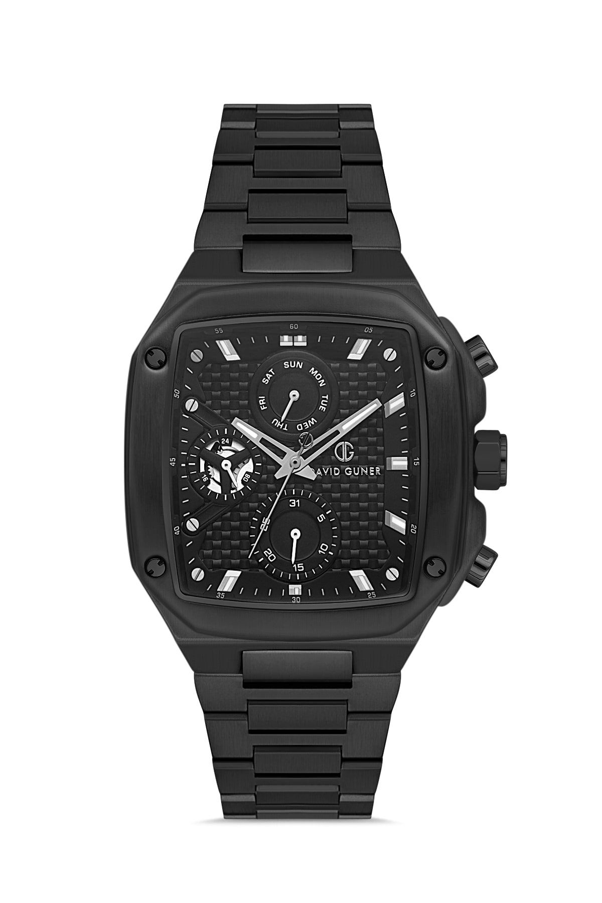 DAVID GUNER Siyah Kadranlı Siyah Kaplama Erkek Kol Saati