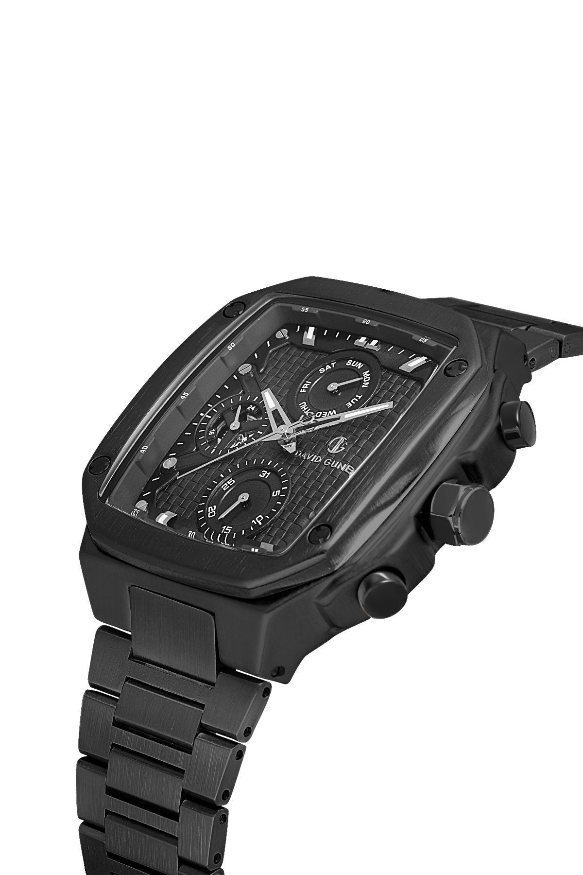 DAVID GUNER Siyah Kadranlı Siyah Kaplama Erkek Kol Saati