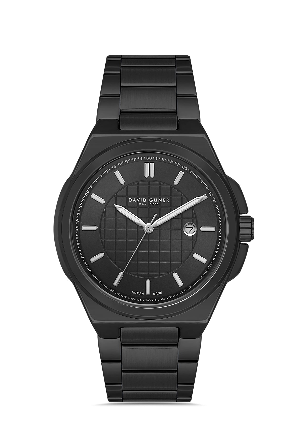 DAVID GUNER SİYAH KAPLAMALI SİYAH KADRANLI ERKEK KOL SAATİ DG-8870GA-G2