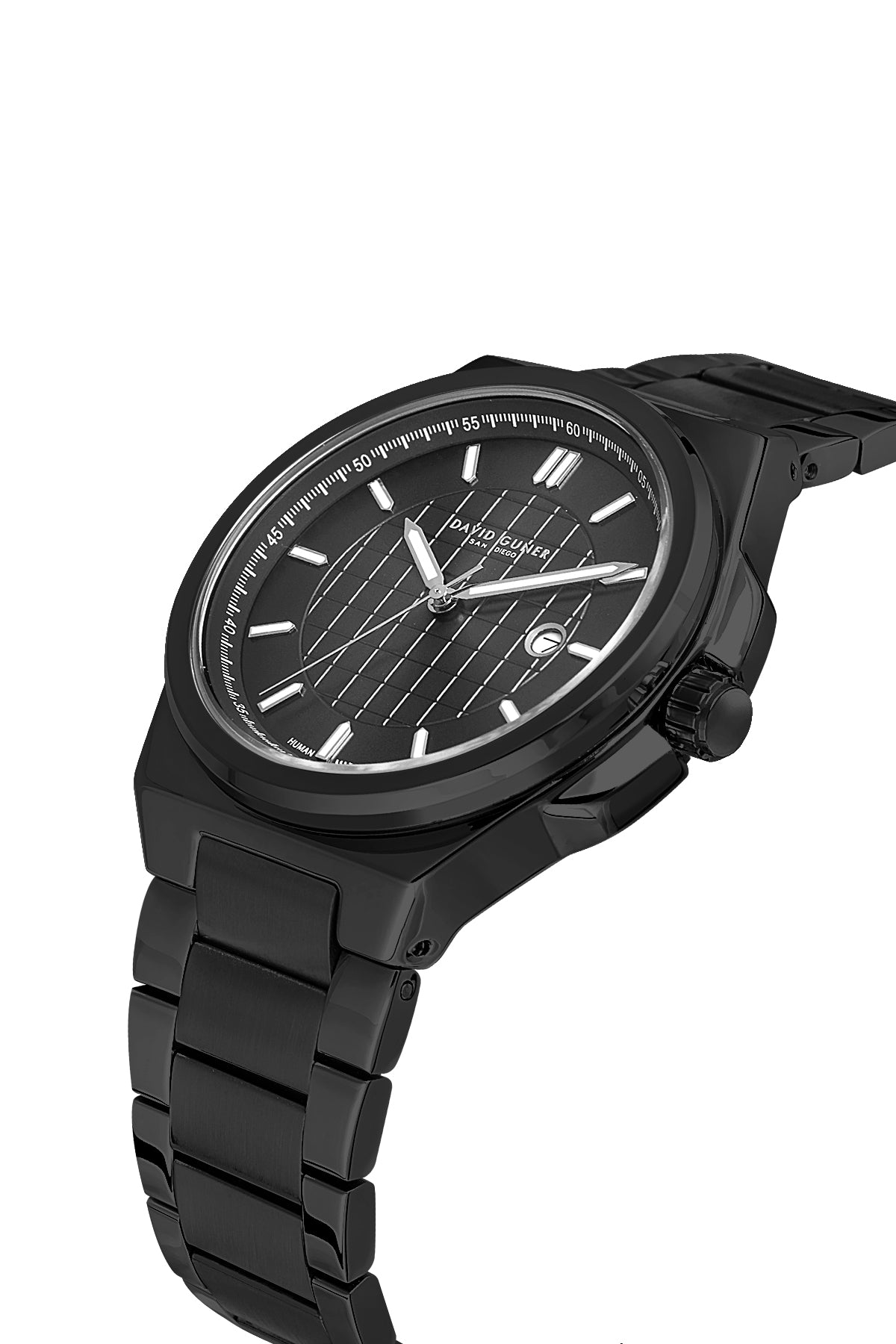 DAVID GUNER SİYAH KAPLAMALI SİYAH KADRANLI ERKEK KOL SAATİ DG-8870GA-G2